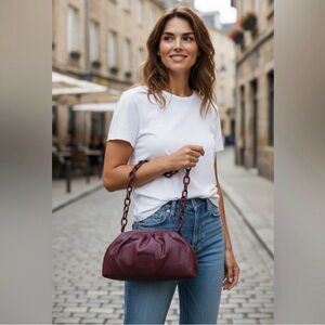 NWT Badgley Mischka Wrapped Frame Clutch